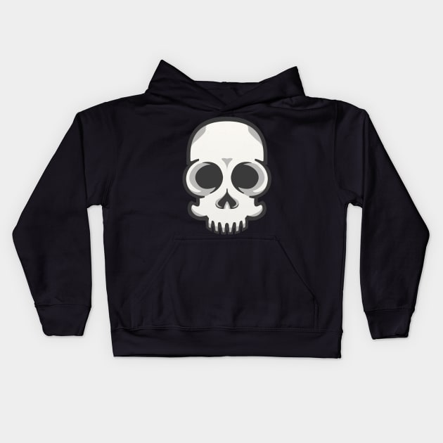 Friendly Vector Skelly Head Kids Hoodie by msharris22